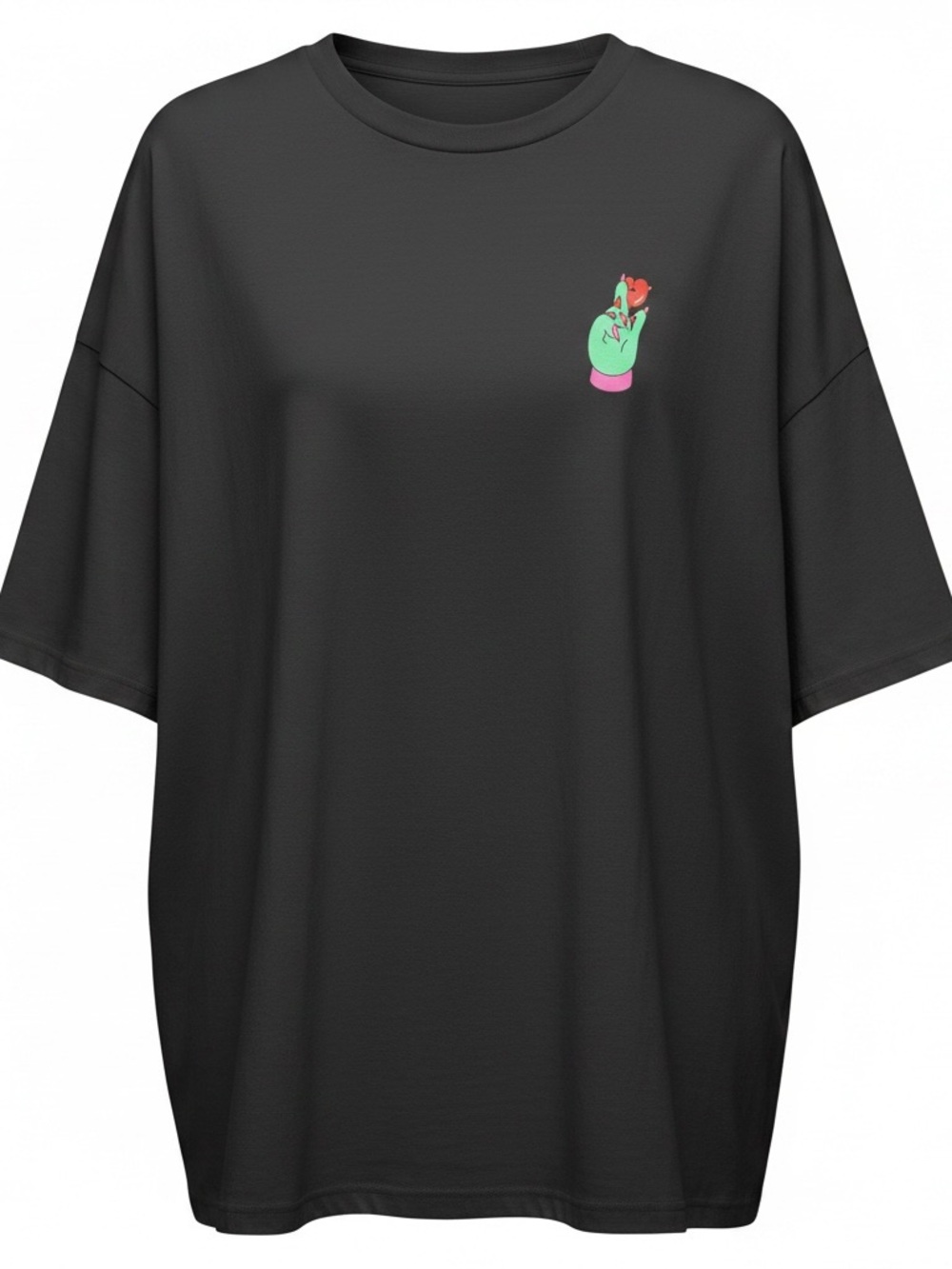 Lazy Oaf Black Short Sleeve Tee/T-shirt dress Rare sold out streetwear alien